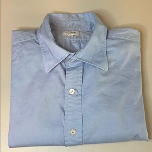Hamilton Men’s Blue Button Down Dress Shirt Estimated Size XL